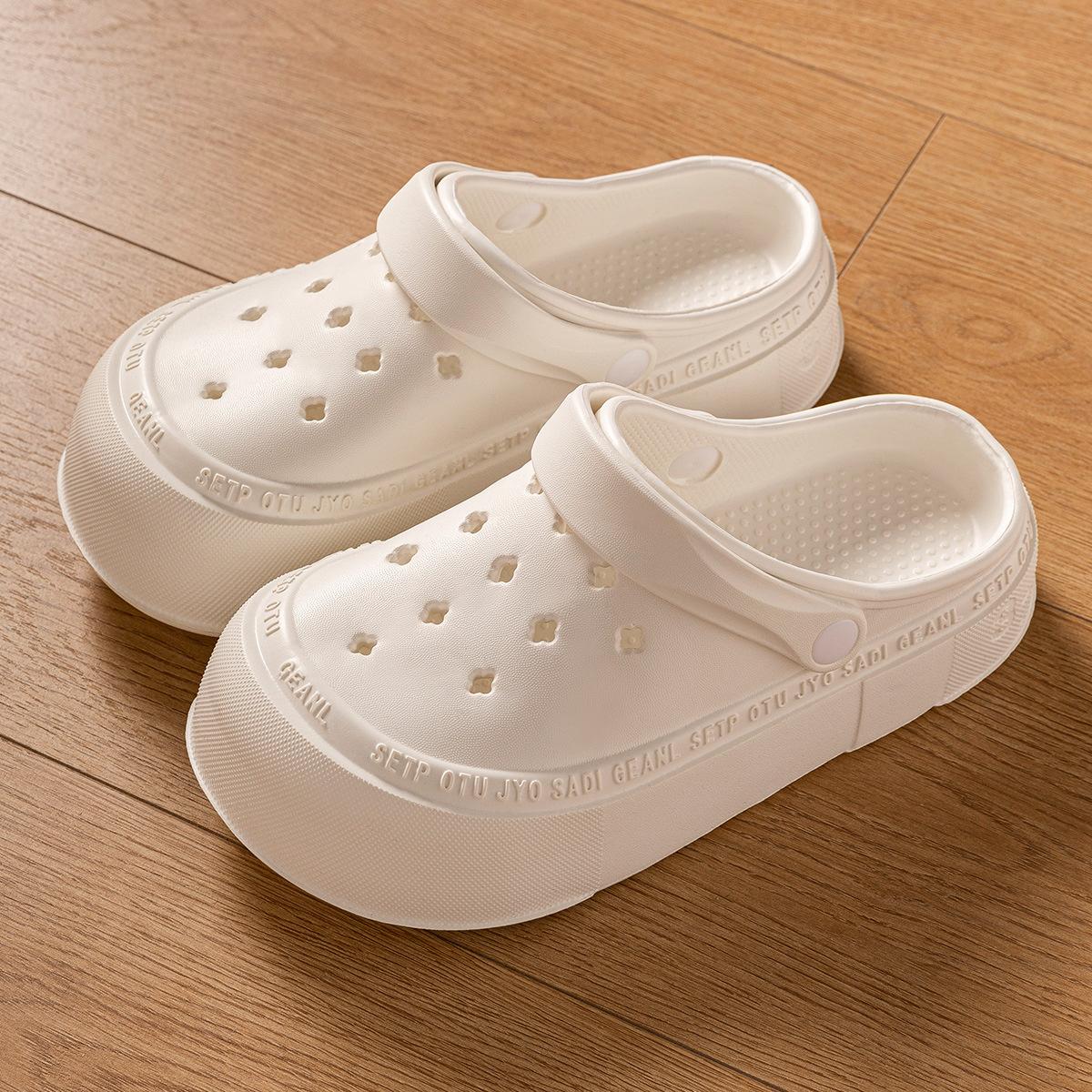 

2024 Новые модные сандалии, водонепроницаемые тапочки, женская обувь, летние уличные тапочки, мягкая подошва, садовая обувь, домашние сандалии для кормления грудью CN 35-36