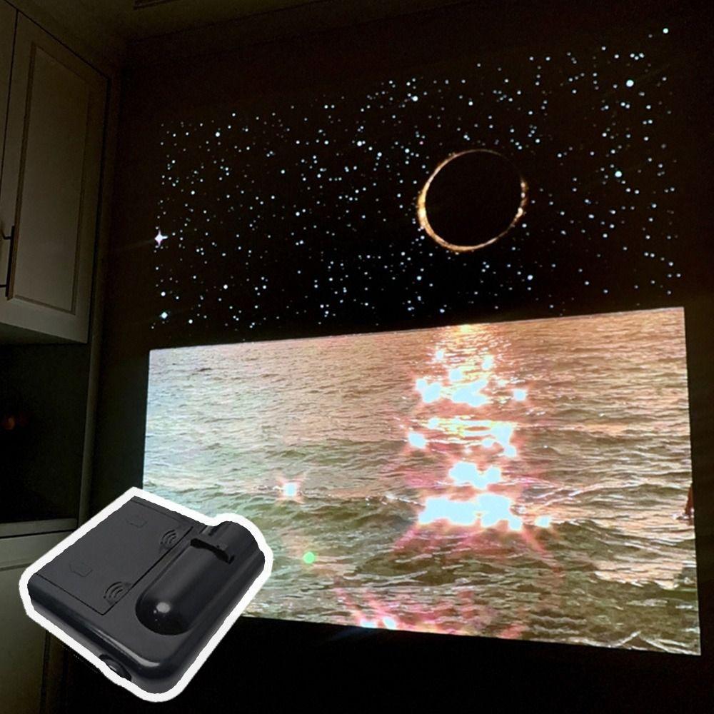 Birthday Gift Landscape Background LED Light Earth Moon Photography Lamp Moon Galaxy Projector