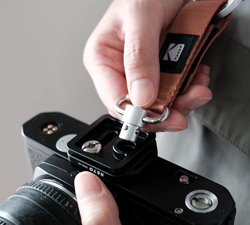 RETO TPM-01 Schnellwechselplatte mit 1/4"-20 Gewinde - QD und Arca-Swiss Kompatibel, Kompatibel mit KODAK Kamera-Tragegurten und Kamera-Tragegurten mit QD Slin