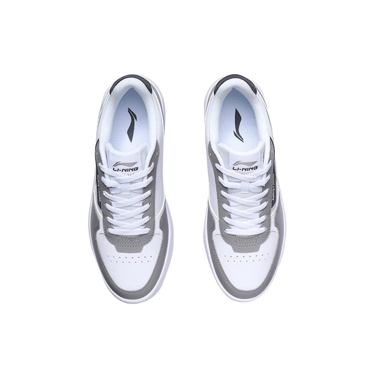 Li Ning Duda Low Top Skateboard Shoes Men's White Gray AGCT333-1