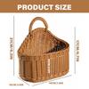 Practical Wall Mounted Sturdy Woven Storage Basket Home Accessory for Kitchen Bathroom and Office Supplies Organization