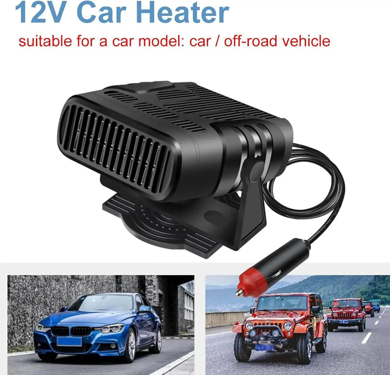 

Winter Car Heater 12V 24V 4in1 Powerful Defroster Defogger for Windshield 360 Rotation Vehicle Interior Heater Auto Accessories