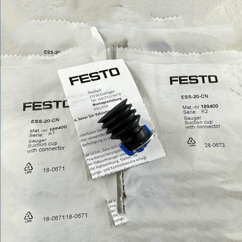 FESTO Genuine Vacuum Suction Cups ESS Series (10-BN/BS, 20/30/40/50-BN-BS)