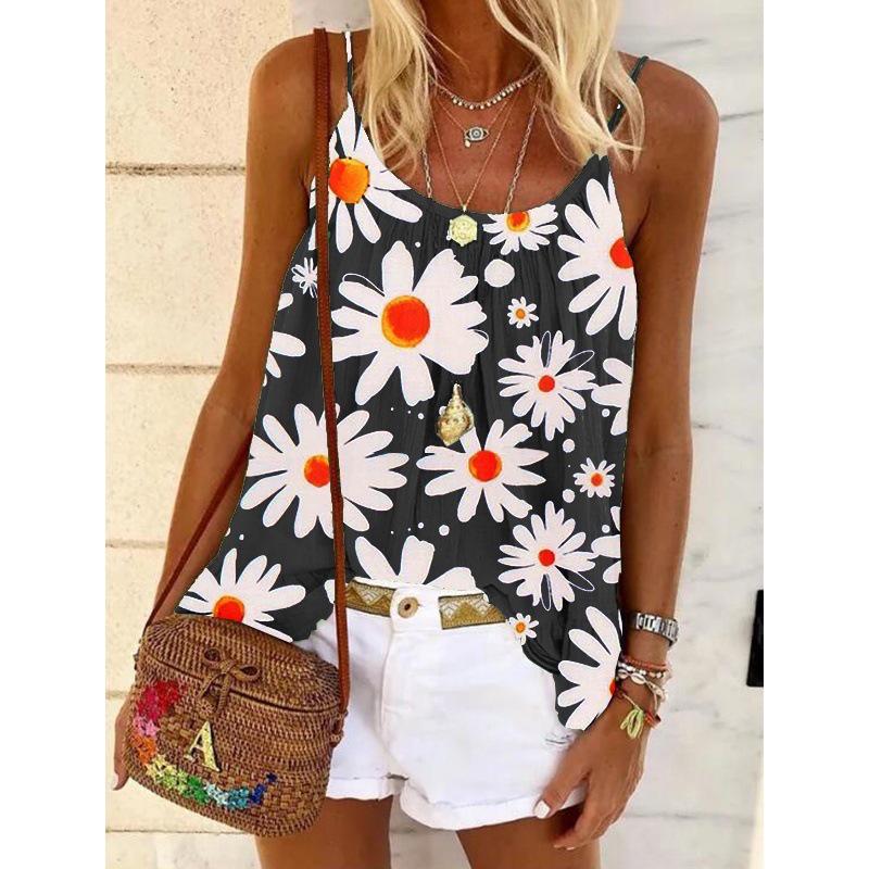 2020 Hot Selling Printed Sling Top: Fashionable & Trendy Sexy T-shirt