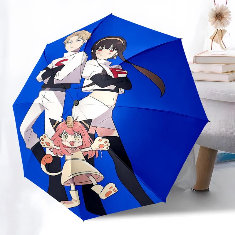 1pc Cute Anime Characters Automatic Opening Folding Umbrella with 8-Bone Iron Frame - Perfect for Fans, Travelers, Daily Use, and Gifts!P046