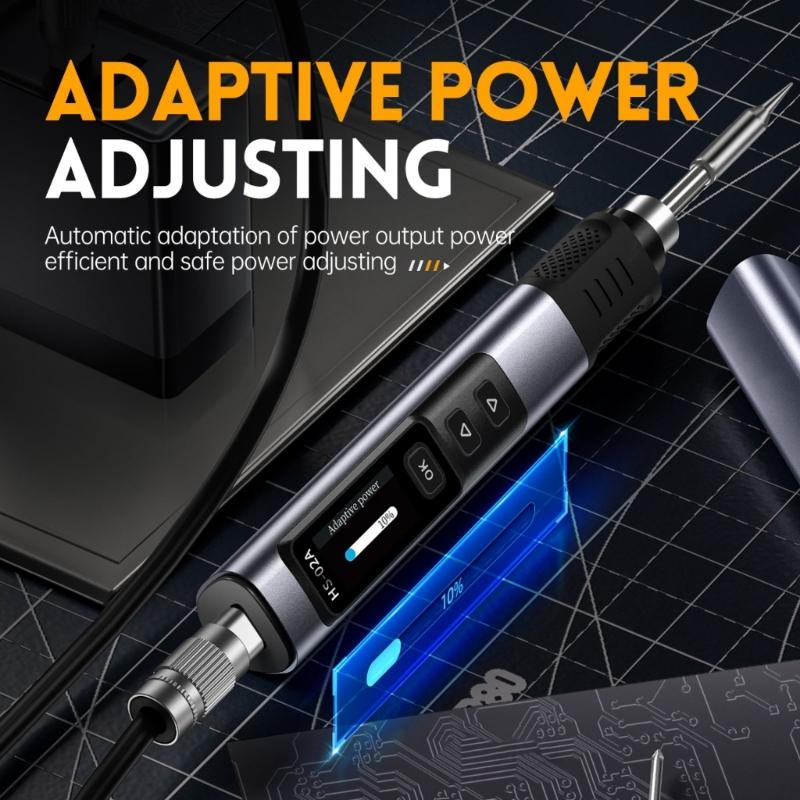 Soldering Iron Set 100W LCD Adjustable Temperature 100-450℃ Solder Set Electronics Welding Tool for Phone Repair