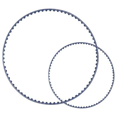 Hohe Qualität 2 Stück/Set Brandneu Rasenmäher-Vakuumteile Riemenset Blau Für Polaris 360/380 Polyurethan Poolreiniger