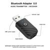3 In 1 USB Bluetooth 5.0 Audio Receiver Transmitter Apply To Computer TV Adapter Car Dual Output For Speakers Headphones