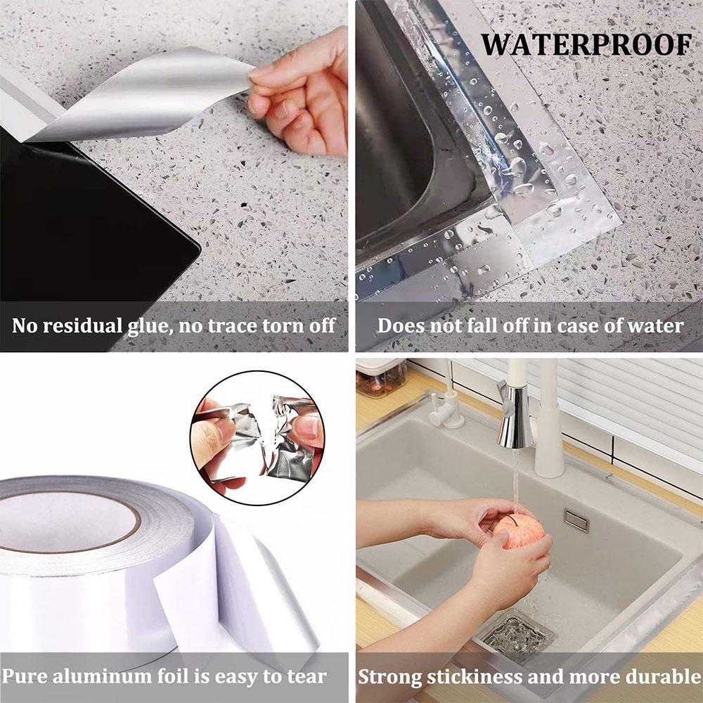 Dach Auslaufsicheres Wasserdichtes Band Aluminiumfolie Klebstoff Super Klebriges Tuch Rissreparatur Anti-Auslauf Rohre Küchenwände Aufkleber