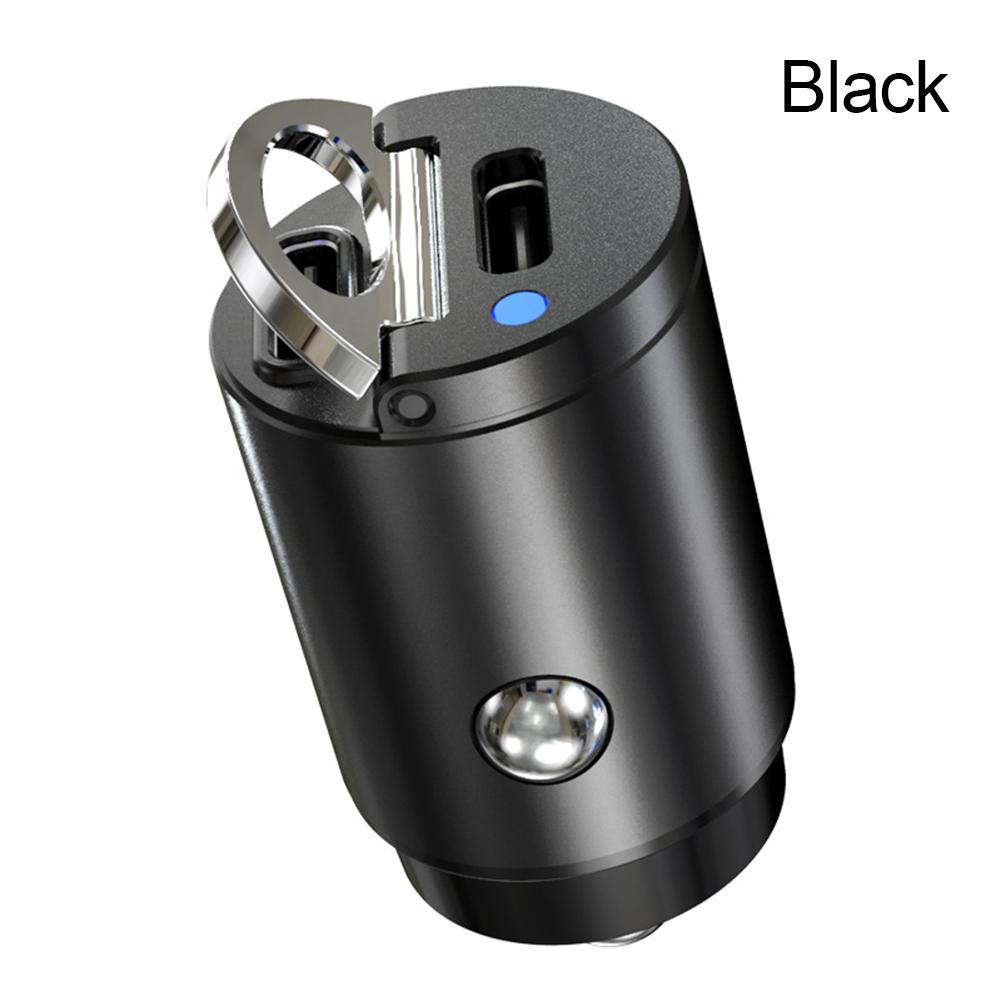 

30 Вт Автомобильное зарядное устройство USB Быстрое зарядное устройство Мини Быстрая зарядка Type C PD Зарядное устройство для телефона чёрный