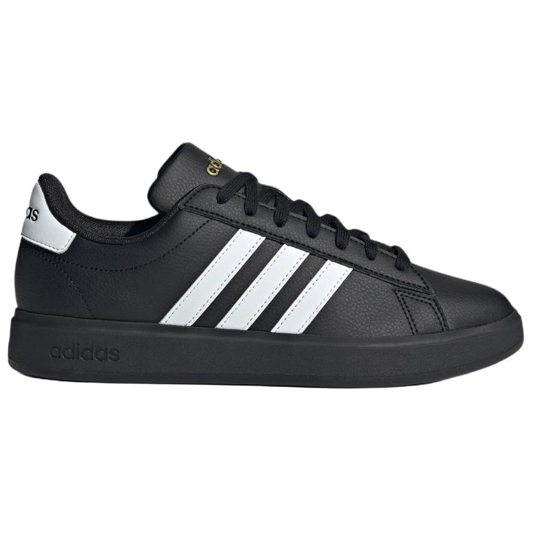 Adidas  Grand Court 2.0 Black White Women Sneakers Core-Black Cloud-White Gold-Metallic JH7243