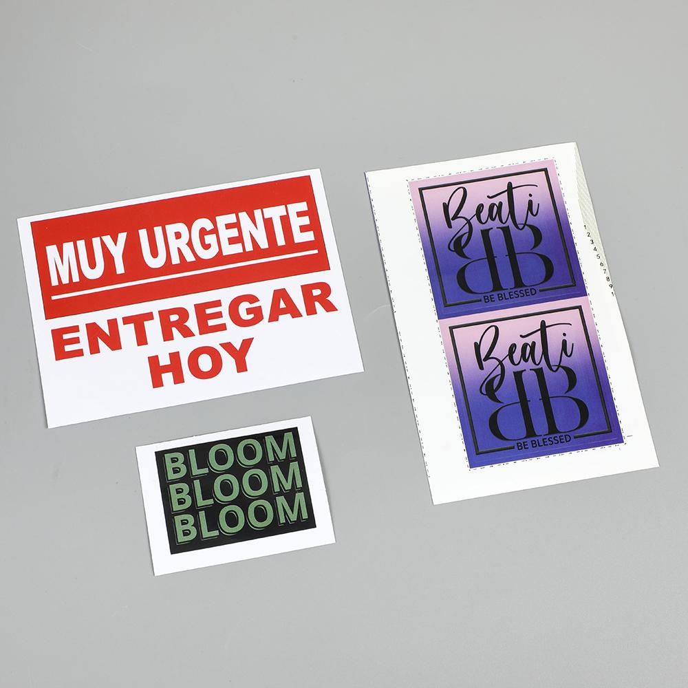 Personal Customization Varisized clear logo Stickers Label Pack Easy to Remove 1