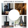 Heat Powered Wood Stove Fan With 5Blades And Temperature Gauge No Electricity Required For Air Circulation Home Heating