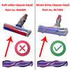 Direct Drive Carbon Fiber Floor Brush Roll Bar Replacement for DYSON V8 Cordless Cleaner Head Brush 967485-01 Part