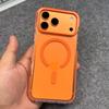 High Clear Transparent For Magsafe Case for iPhone 17 13 12 Pro Max Air 14 15 16 Plus Anti-knock Metal Button Magnetic Cover