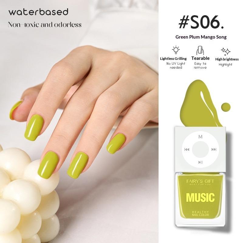 Water-based Nail Polish, No Baking Required, Long-lasting, Quick-drying, Peelable, Odorless, Brightens Hands and Feet.