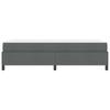 Box Spring Bed with Mattress Dark Gray 90 x 190 cm Fabric