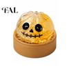 Steamed Bun Squeeze Toy Halloween Dumpling Stress Relief Toy, Cartoon Party with Steamer, Sensory Ball Fidget Favors Durable