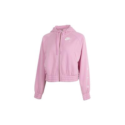 Air Full-Zip Drawstring Casual Sports Hoodie Women Jackets Vibrant-Pink CU5443-680