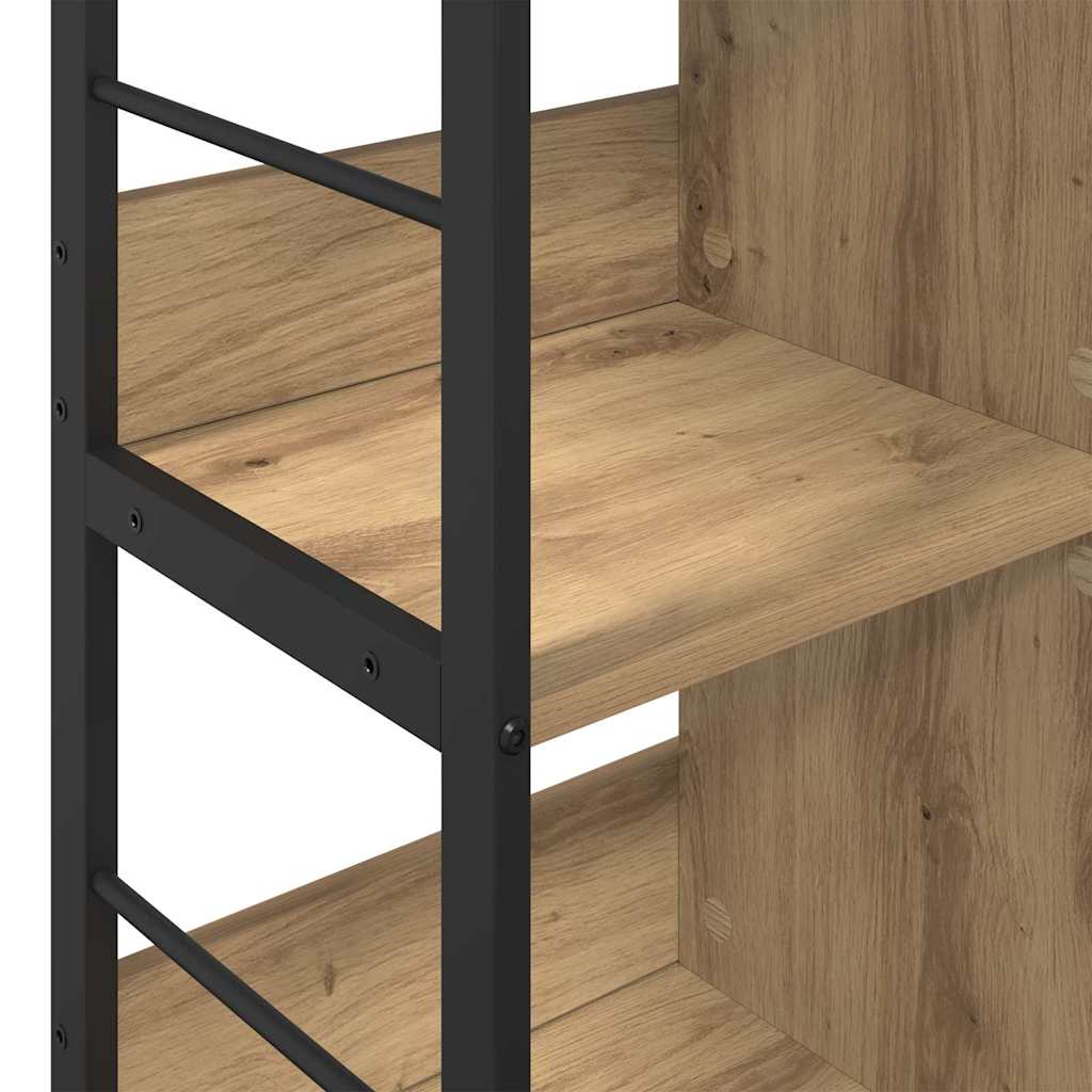 Artisan Oak Bookshelf 102 x 32 x 72.5 cm Engineered Wood