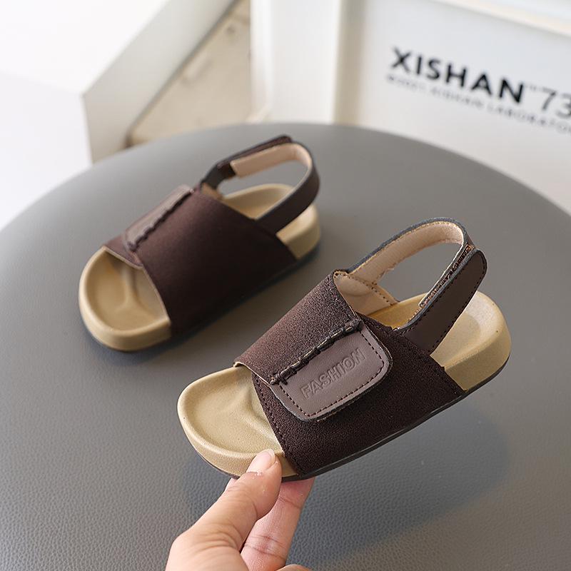 2026 Sommer Kinder Offene Lässige Strandsandalen - Koreanischer Stil Klettverschluss Schuhe für Jungen und Mädchen