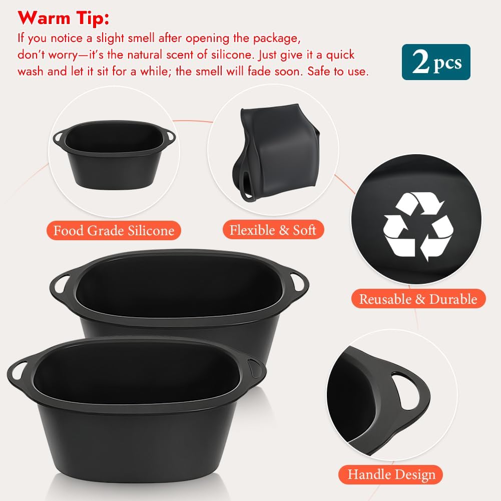 Silicone Slow Cooker Liners Compatible with Ninja Possible Cooker Pro 8.5 Quart