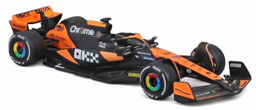 BURAGO 1/43 Scale Model Car: McLaren F1 Team MCL38 (2024) No.81 O. Piastri (Window Box) - Finished Model (BUR38214P)
