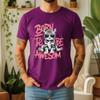 New Summer Unisexs 100 Cotton TShirt Cool Cat Born To Be Awesome Streetwear Casual Breathable Short Sleeve