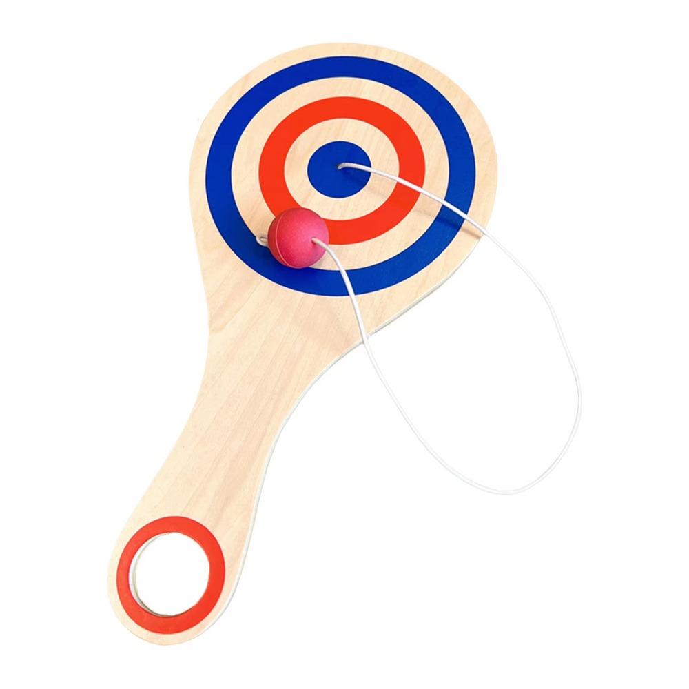 

Дерев яна ракетка Дерев яна мішень М яч на гумці Дерев яні ракетки з м ячем Інтерактивна іграшка Style 1
