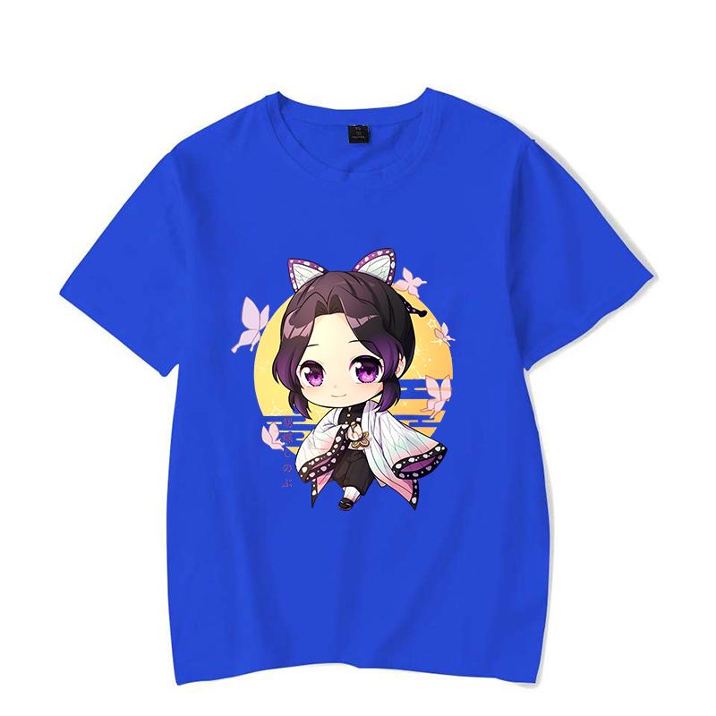 New Anime Print T Shirt Women Men Short Sleeve Tops Tees Summer Fashion Cute Kochou Shinobu Loose Casual T-shirt