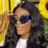 Trendy Cat Eye Reading Glasses Women Fashion Small Frame Colorful Anti Blue Light Presbyopic Eyewear +3