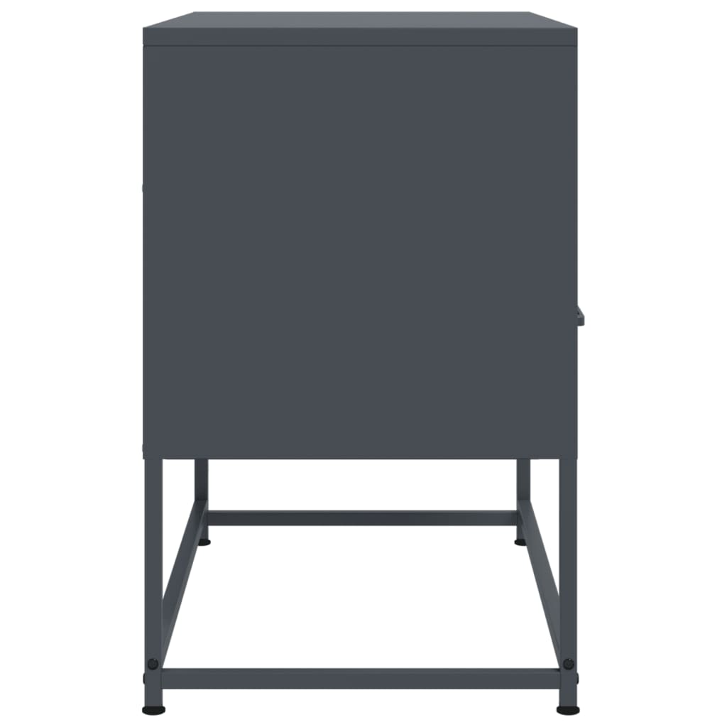 Vidaxl Szafka Pod Telewizor, Antracytowa, 68X39X60,5 Cm, Stalowa