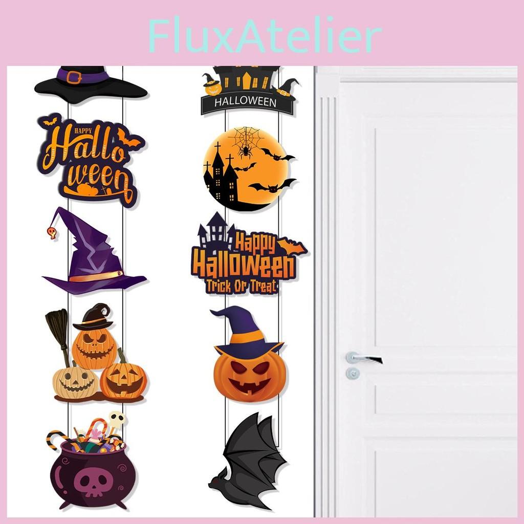 Door Festive Halloween Decoration With Bat Pumpkin Door Hanging For Scene