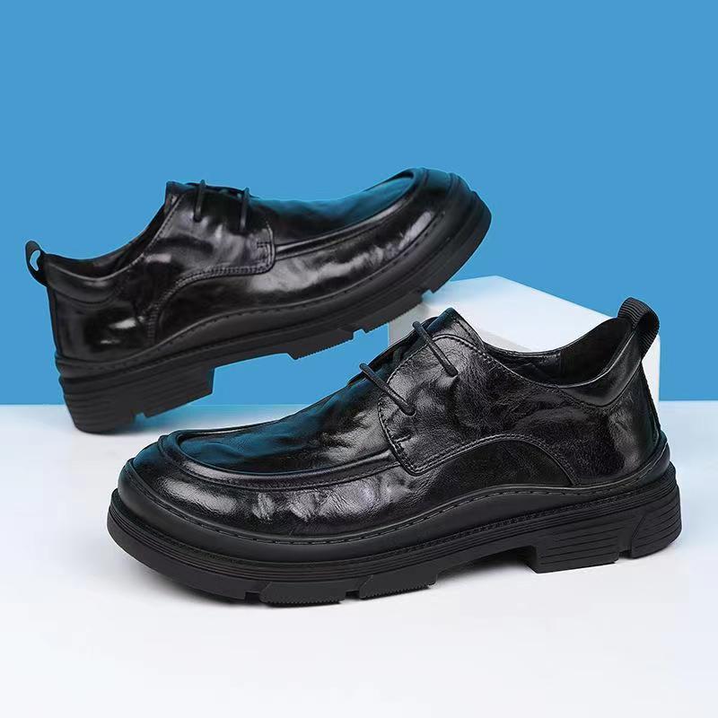 Pánské Brriths Styl Šaty Boty Šněrovací Ležérní Obchodní Pravá Kůže Boty pro Muže Černé Formální Svatba Boty Zapatos De Hombre