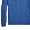 Polo Ralph Lauren FW22 Cable Knit Pullover Crew Neck Long Sleeve Sweater Men Sweater Blue MNPOSWE16821261-400