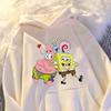 Cartoon SpongeBob SquarePants Printed Men's and Women's Same Style Autumn/Winter Student High Quality Coat Top