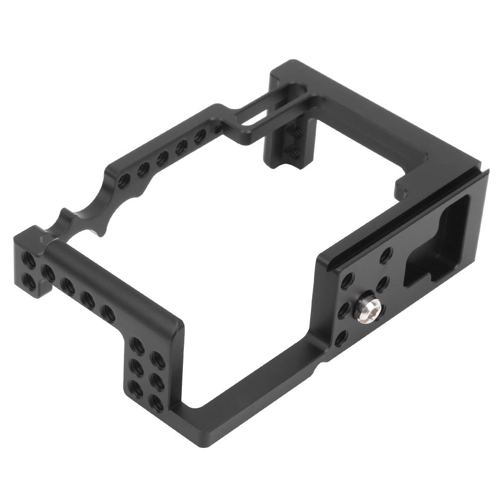 Metal Camera Cage Protection Cover with Cold Shoe Mount Fit for Canon M6 Mark 2 Cameras