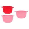 3pcs Folding Silicone Bowl Wax Warmer Pot Bowls Hair Removal Waxing Bowls