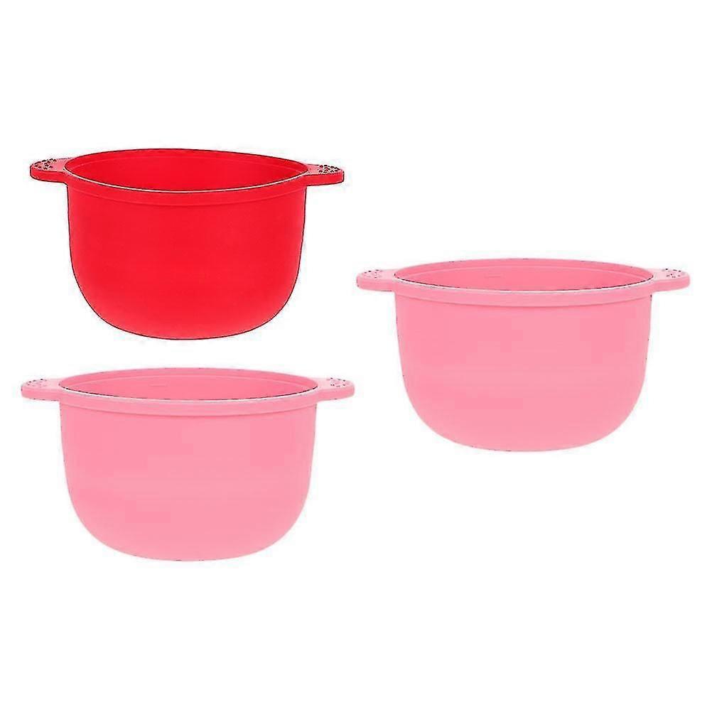3pcs Folding Silicone Bowl Wax Warmer Pot Bowls Hair Removal Waxing Bowls