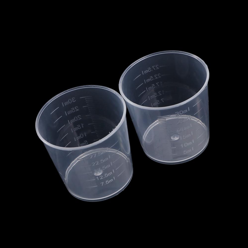1 oz/30 ml Recipiente Transparente de Resina Tazas con Escala Tazas Graduadas Herramienta de Medición