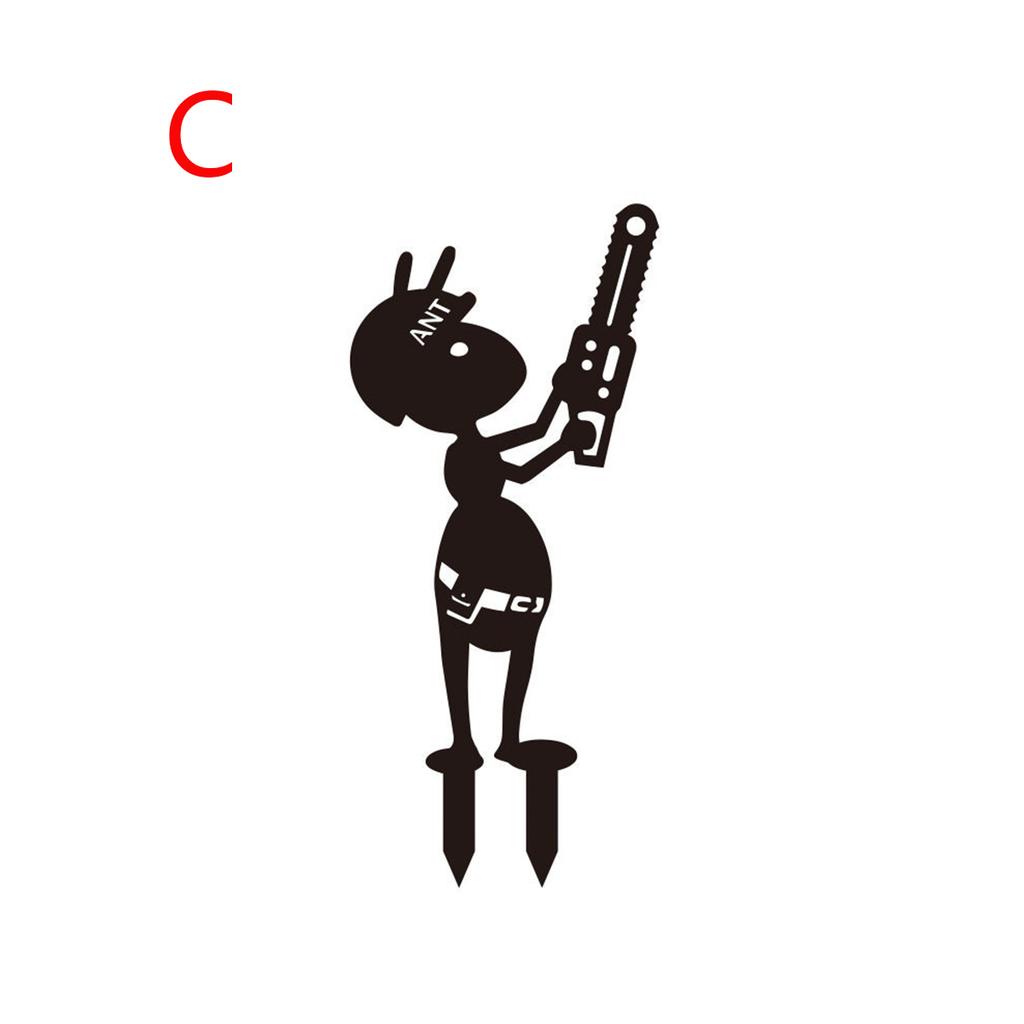 Metal Ant Gardening Ornaments Yard Metal Art Backyard Lawn Stakes Decorative Ant Garden Decorative Ground Plugs