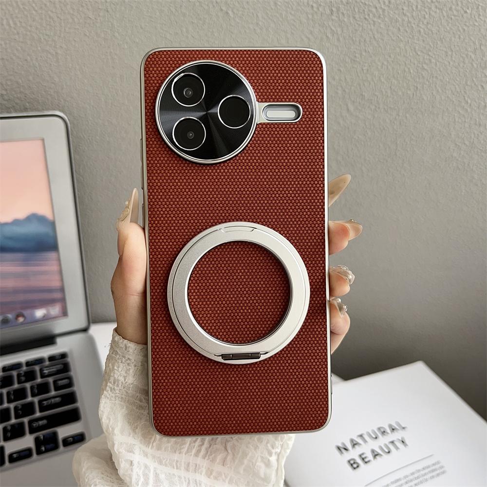 For Xiaomi POCO F7 Pro Case Luxury Matte PU With Ring Stand Magnetic Protective Back Cover Case For Xiaomi POCO F7 Ultra Shell