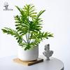 Highly Realistic Artificial Green Potted Plant with Spring Rain Leaves for Home, Living Room, or Garden Decor