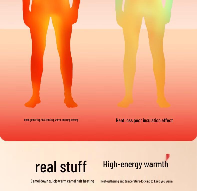 MaoRen Women's 800g Extra-Thick Camel Fleece Lined Thermal Pants