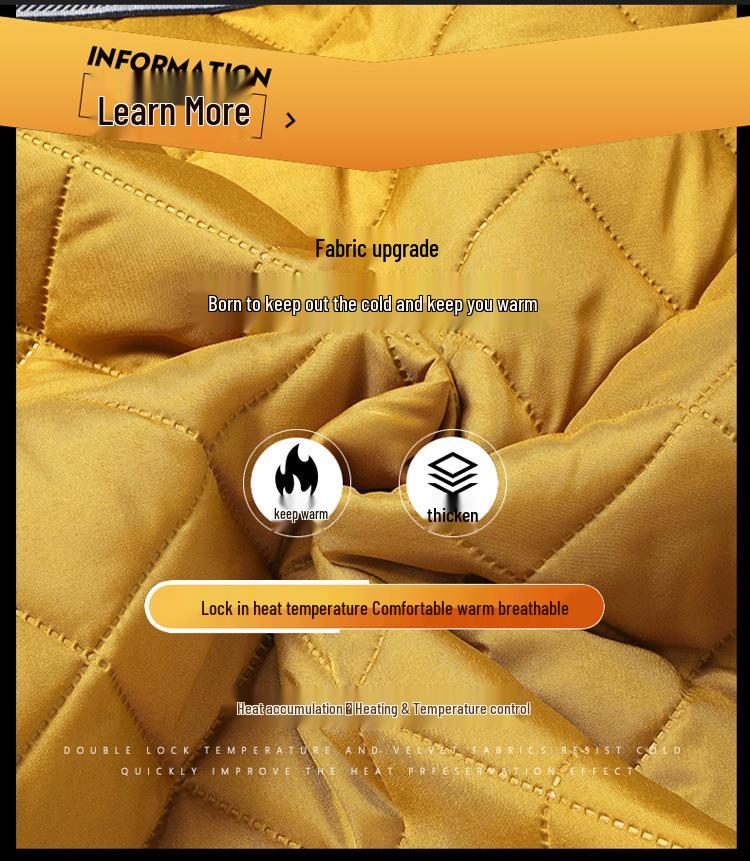 Di Yu Shen Long Winter Graphene Ski Jacket - Thickened, Warm, Rainproof, Casual Hooded Cotton Outerwear for Couples