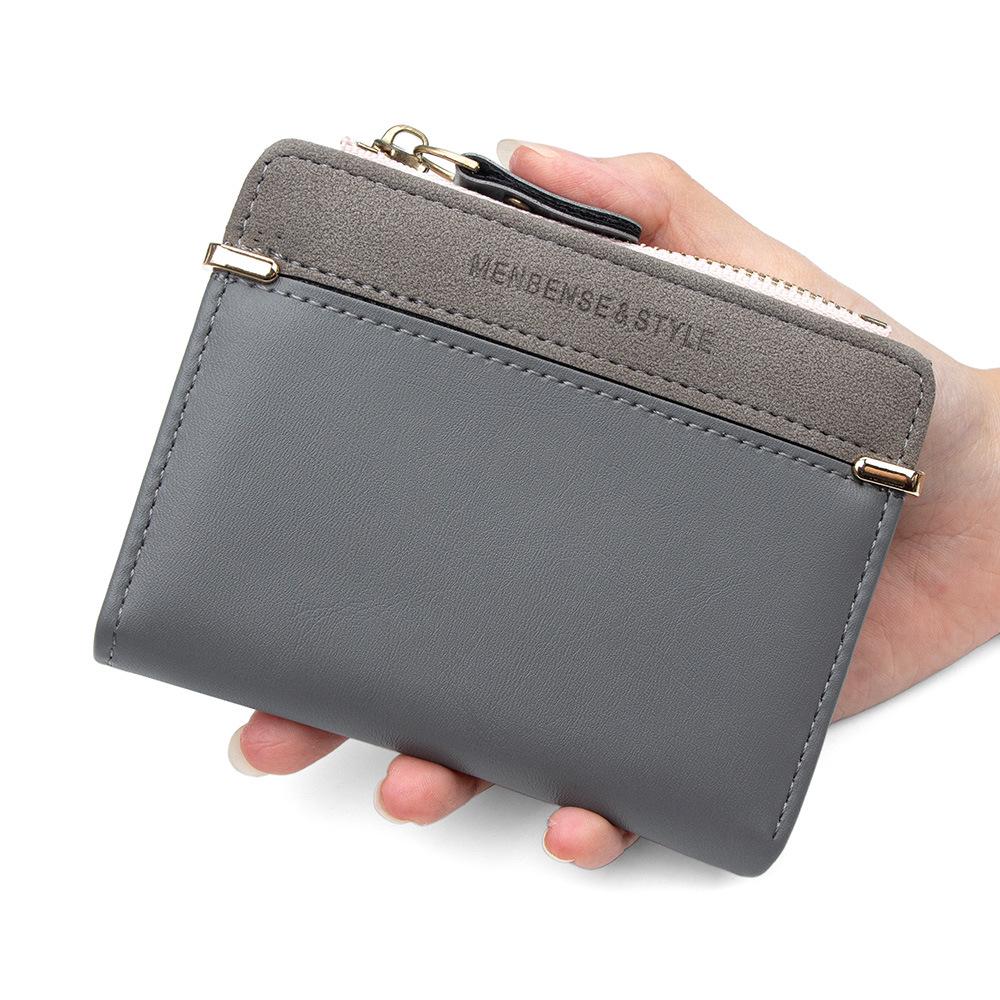 Korean Style Women's Zipper Wallet: Simple, Versatile, Short Coin Purse