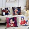 Anime Sleeping Mita Pillow Case Square Pillow Bedroom Sofa Leisure Comfort Cushion Car Living Room Home Decoration 40X40