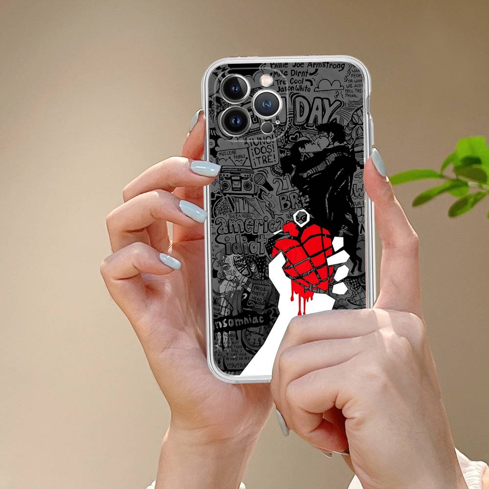 

Rock Band G-Green Day Phone Case For IPhone 17 16 14 11 12 13 15 Pro Max 14 Plus 17 Air Cover iPhone 15pro max