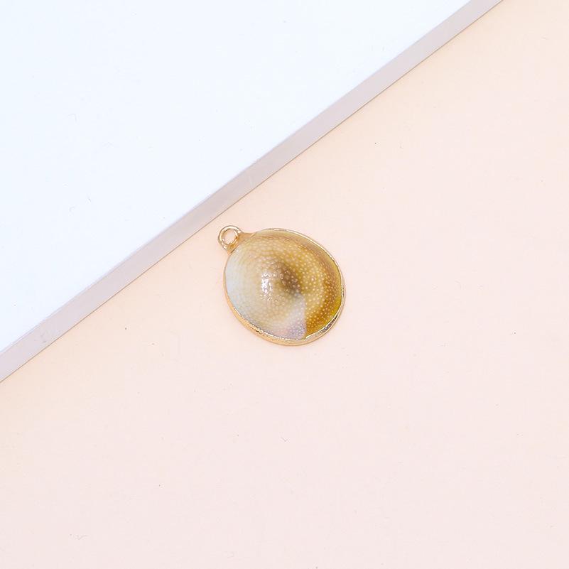 Electroplated Natural Shell Conch Scallop Pendant for DIY Necklace & Bracelet Jewelry