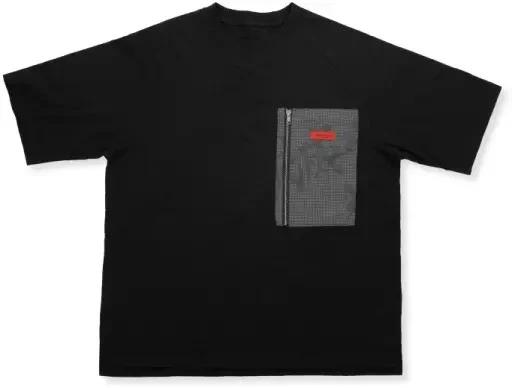 

Almabianca Demon Slayer Black Pattern Zip Pocket T-T-Shirt Unisex L S
